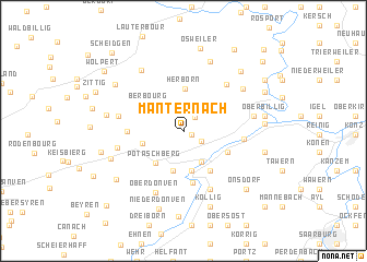 map of Manternach