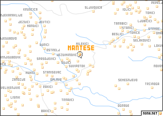 map of Manteše