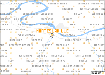 map of Mantes-la-Ville