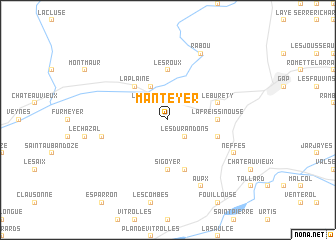 map of Manteyer