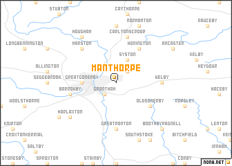 map of Manthorpe