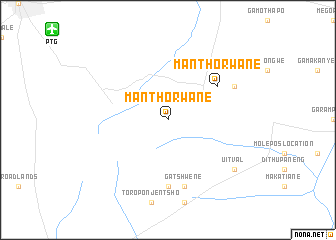 map of Manthorwane