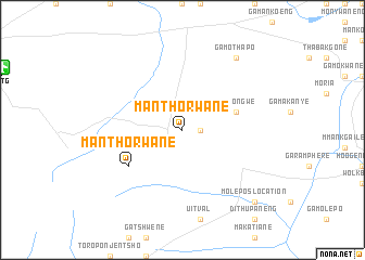 map of Manthorwane