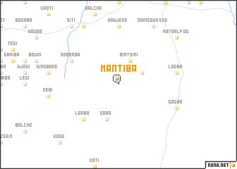 map of Mantiba