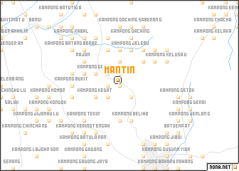 map of Mantin