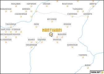 map of Mantiwari