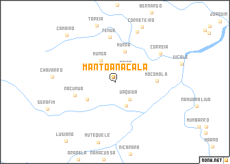map of Mantoanacala