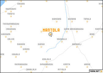 map of Mantola