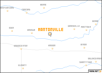 map of Mantorville