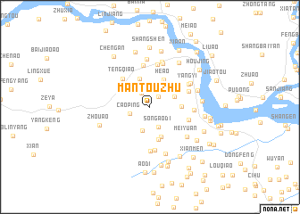map of Mantouzhu