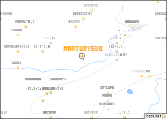 map of Mantur\