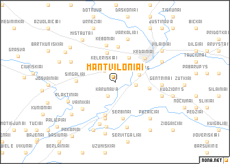 map of Mantviloniai