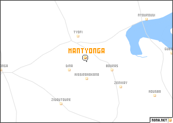 map of Mantyonga