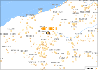 map of Manubau