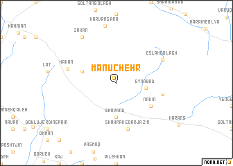 map of Manūchehr