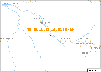 map of Manuel Cornejo Astorga