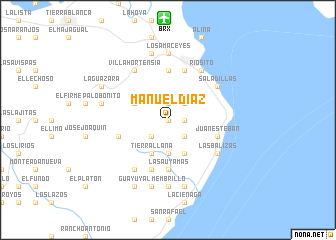 map of Manuel Díaz