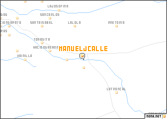 map of Manuel J. Calle