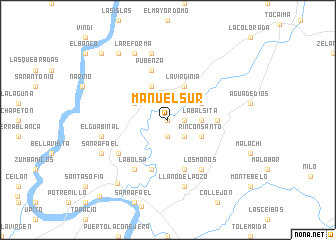 map of Manuel Sur