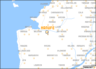 map of Mañufe