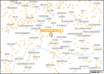 map of Mānugai Kili