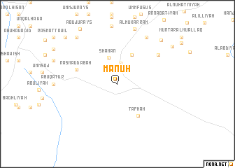 map of Manūḩ