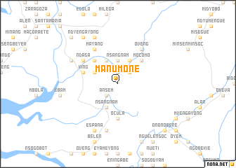 map of Mañumone