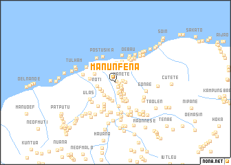 map of Manunfena