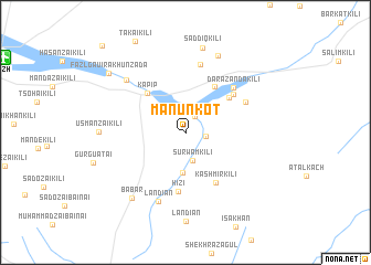 map of Mānun Kot