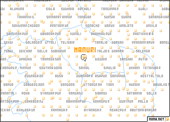 map of Mānuri