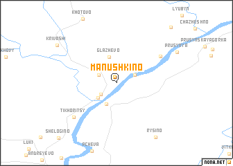 map of Manushkino