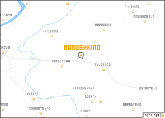 map of Manushkino