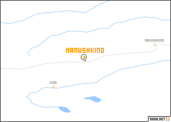 map of Manushkino