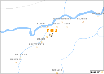 map of Manú
