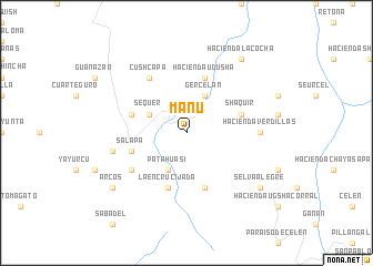 map of Manú