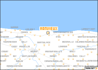 map of Manvieux