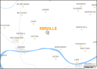 map of Manville