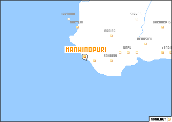map of Manwinopuri