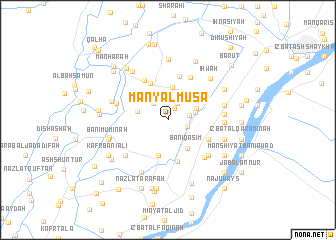 map of Manyal Mūsá