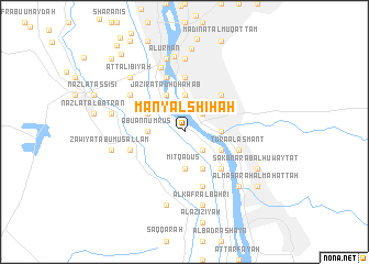 map of Manyal Shīḩah