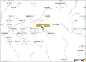 map of Manyane