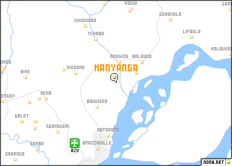 map of Manyánga