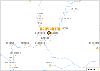 map of Manyantoi