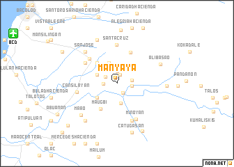 map of Manyaya