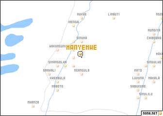 map of Manyemwe