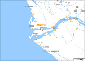 map of Manyé