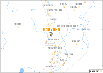 map of Manyiika