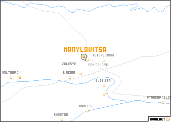 map of Manylovitsa
