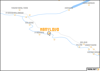 map of Manylovo