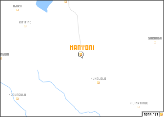 map of Manyoni